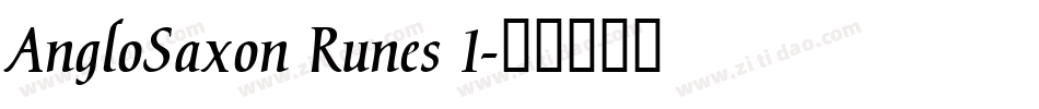 AngloSaxon Runes 1字体转换